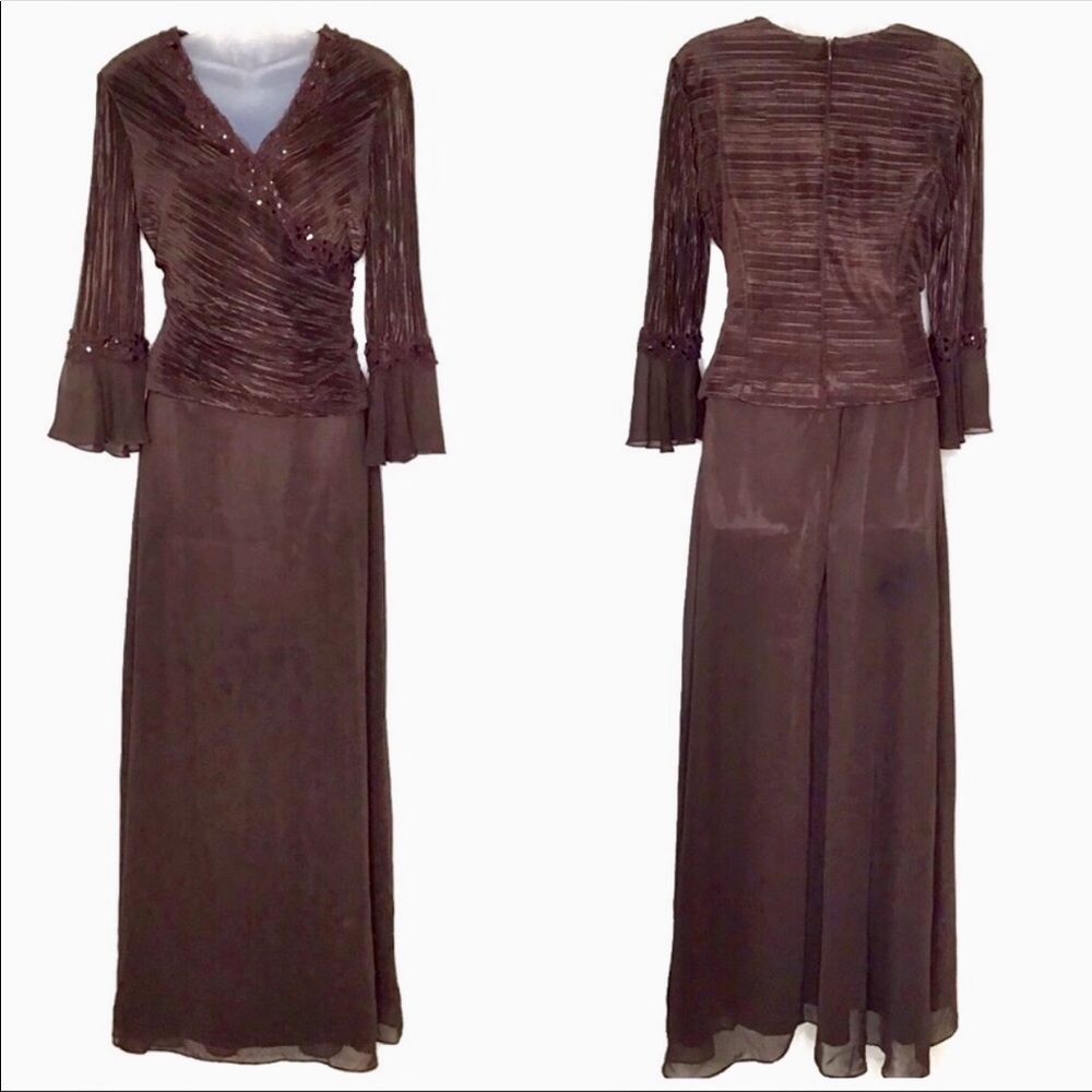 Cachet Brown Wedding Dress